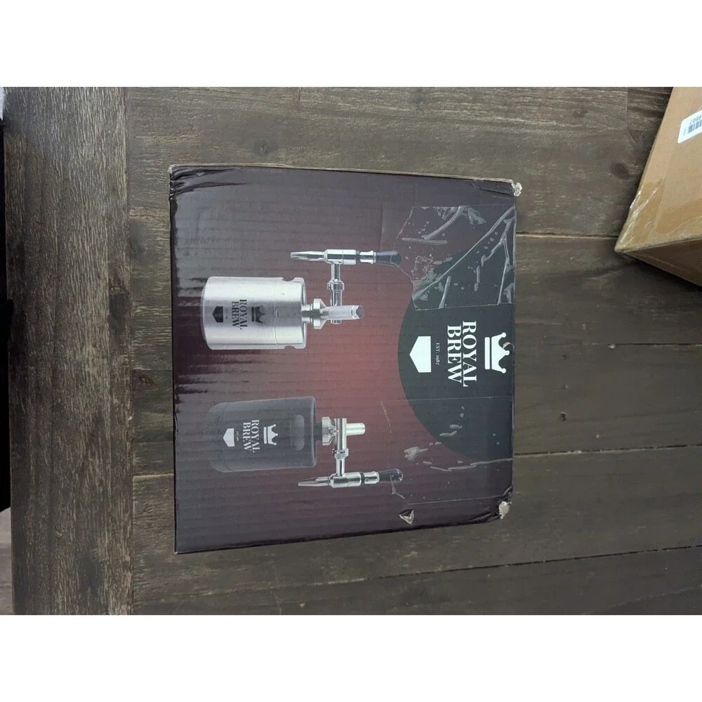 Royal Brew Nitro Cold Brew Coffee Maker Machine Steel Keg Growler